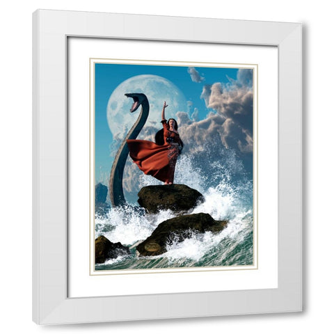 The Sea Witch White Modern Wood Framed Art Print with Double Matting by Eskridge, Daniel