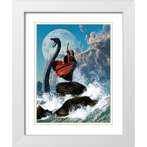 The Sea Witch White Modern Wood Framed Art Print with Double Matting by Eskridge, Daniel
