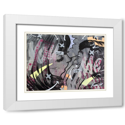 And Only White Modern Wood Framed Art Print with Double Matting by Monteavaro, Dan