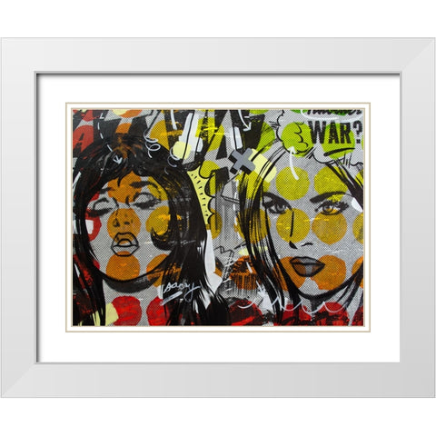 Another War White Modern Wood Framed Art Print with Double Matting by Monteavaro, Dan