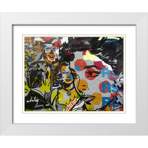 Dinner PA White Modern Wood Framed Art Print with Double Matting by Monteavaro, Dan