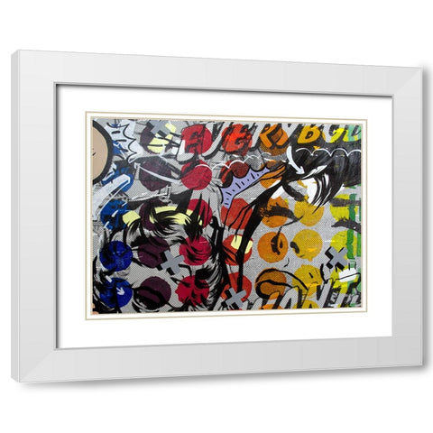 Everybody Wants White Modern Wood Framed Art Print with Double Matting by Monteavaro, Dan