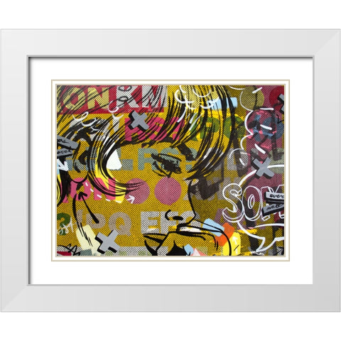 Every Sometimes White Modern Wood Framed Art Print with Double Matting by Monteavaro, Dan