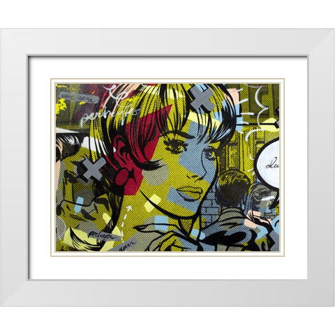 Man Hunter White Modern Wood Framed Art Print with Double Matting by Monteavaro, Dan