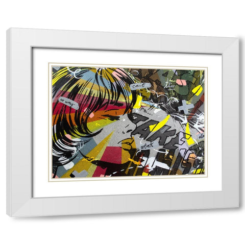 Take Away White Modern Wood Framed Art Print with Double Matting by Monteavaro, Dan