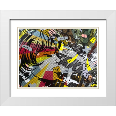 Take Away White Modern Wood Framed Art Print with Double Matting by Monteavaro, Dan