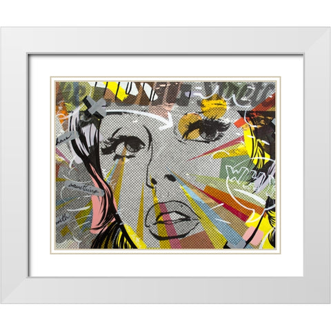 The Long Stretch White Modern Wood Framed Art Print with Double Matting by Monteavaro, Dan