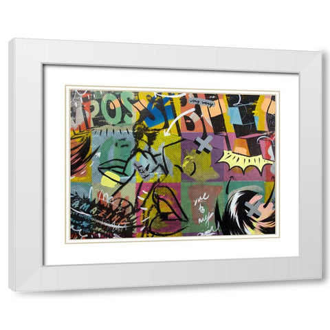 IMPOSSIBLE White Modern Wood Framed Art Print with Double Matting by Monteavaro, Dan