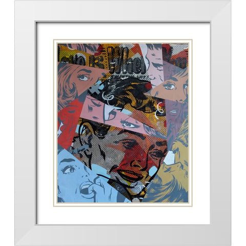 Love Is Where White Modern Wood Framed Art Print with Double Matting by Monteavaro, Dan