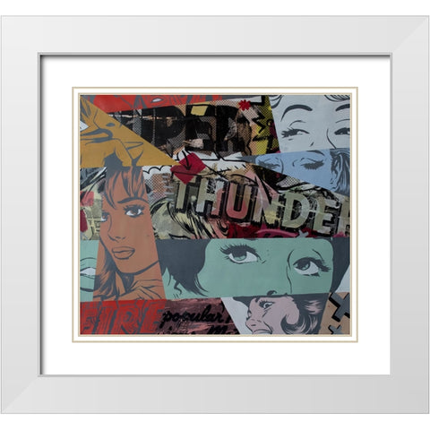 Super Thunder White Modern Wood Framed Art Print with Double Matting by Monteavaro, Dan