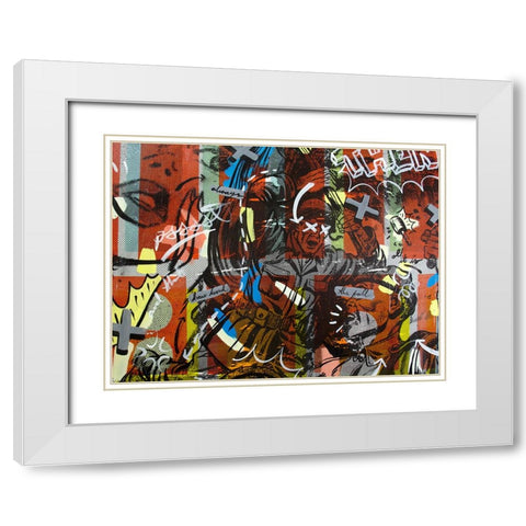 Then The Fall White Modern Wood Framed Art Print with Double Matting by Monteavaro, Dan