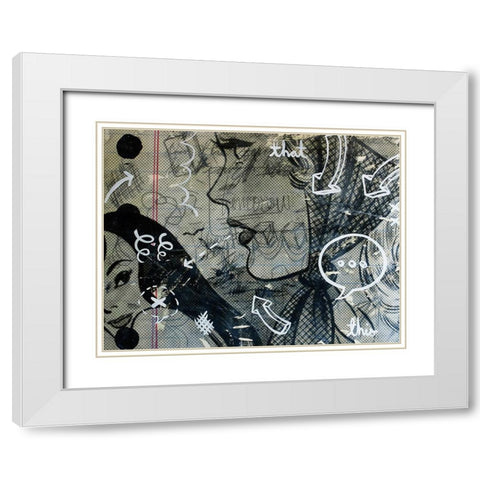 Tomorrow White Modern Wood Framed Art Print with Double Matting by Monteavaro, Dan