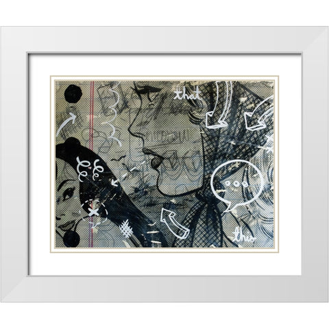 Tomorrow White Modern Wood Framed Art Print with Double Matting by Monteavaro, Dan