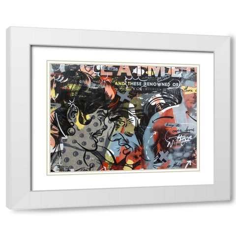 Acclaimed White Modern Wood Framed Art Print with Double Matting by Monteavaro, Dan