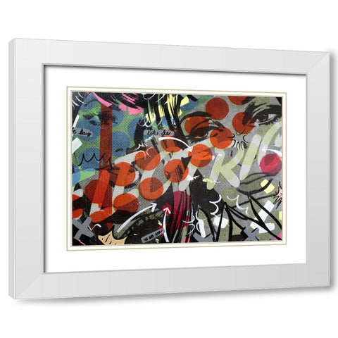 Electric White Modern Wood Framed Art Print with Double Matting by Monteavaro, Dan