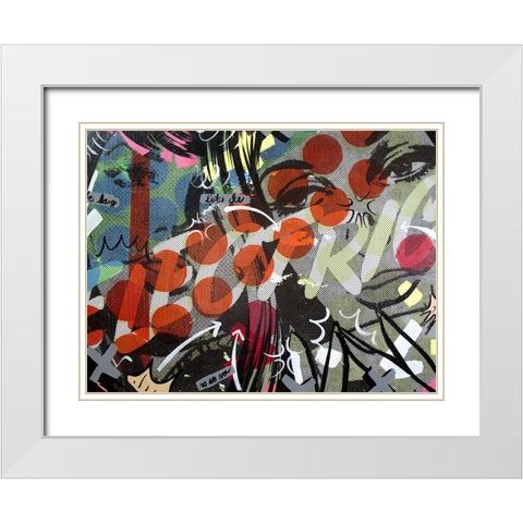 Electric White Modern Wood Framed Art Print with Double Matting by Monteavaro, Dan