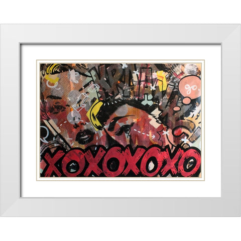 Kraang White Modern Wood Framed Art Print with Double Matting by Monteavaro, Dan