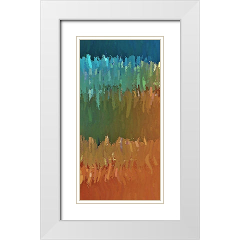 Painted Desert White Modern Wood Framed Art Print with Double Matting by Manlove, David