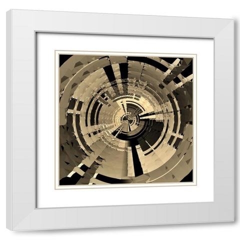 This Is A Test White Modern Wood Framed Art Print with Double Matting by Manlove, David