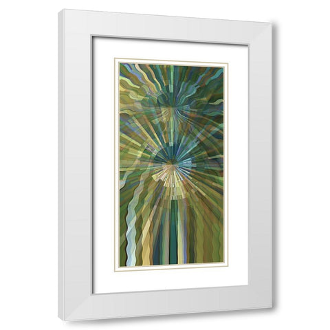 Warp Drive White Modern Wood Framed Art Print with Double Matting by Manlove, David
