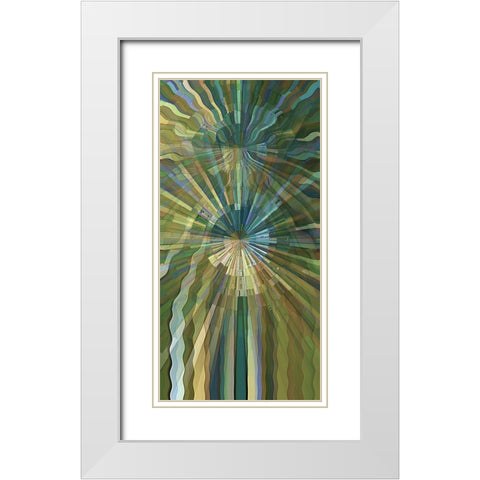 Warp Drive White Modern Wood Framed Art Print with Double Matting by Manlove, David