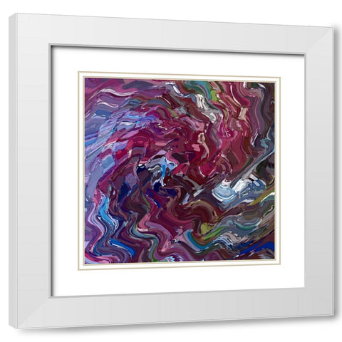 Oil of Lilac 2 lightbump White Modern Wood Framed Art Print with Double Matting by Manlove, David