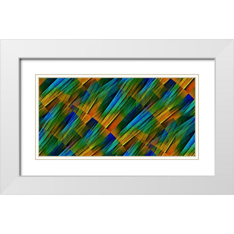 Propagation White Modern Wood Framed Art Print with Double Matting by Manlove, David