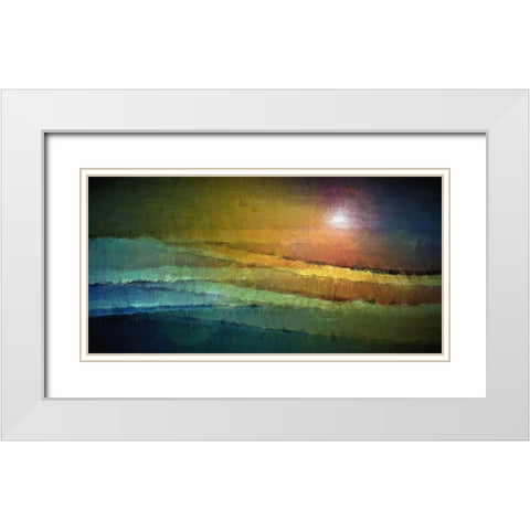 The Lighthouse White Modern Wood Framed Art Print with Double Matting by Manlove, David