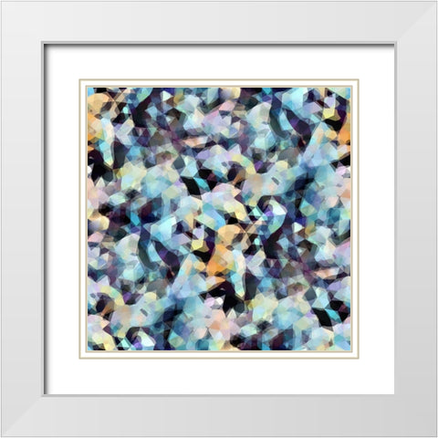 Frosty White Modern Wood Framed Art Print with Double Matting by Manlove, David