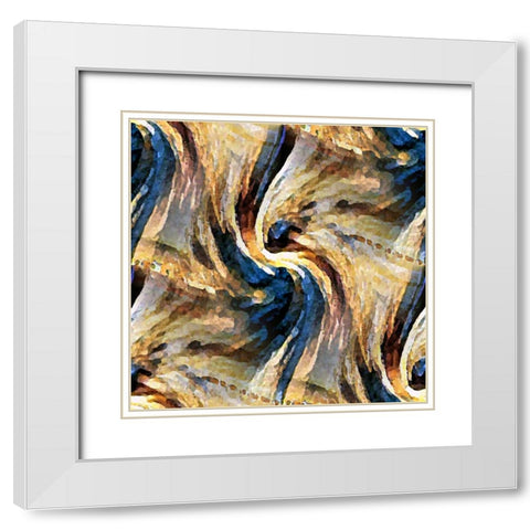 Sand Devil White Modern Wood Framed Art Print with Double Matting by Manlove, David