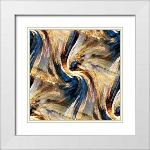 Sand Devil White Modern Wood Framed Art Print with Double Matting by Manlove, David