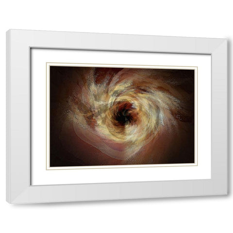 Black Hole Sun White Modern Wood Framed Art Print with Double Matting by Manlove, David