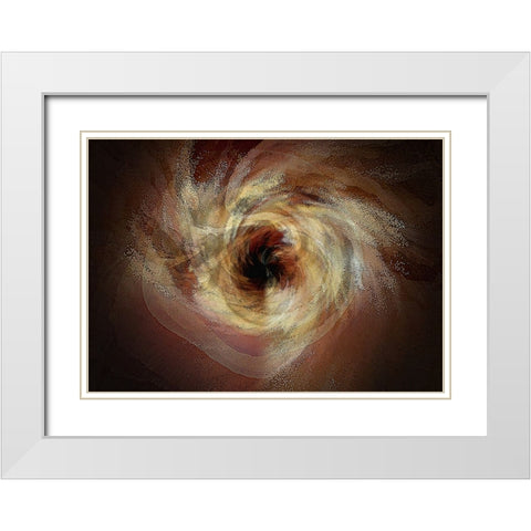 Black Hole Sun White Modern Wood Framed Art Print with Double Matting by Manlove, David