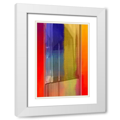 Oil Lamp White Modern Wood Framed Art Print with Double Matting by Manlove, David
