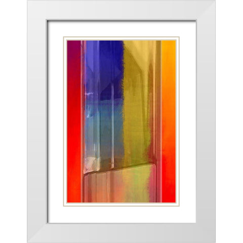 Oil Lamp White Modern Wood Framed Art Print with Double Matting by Manlove, David