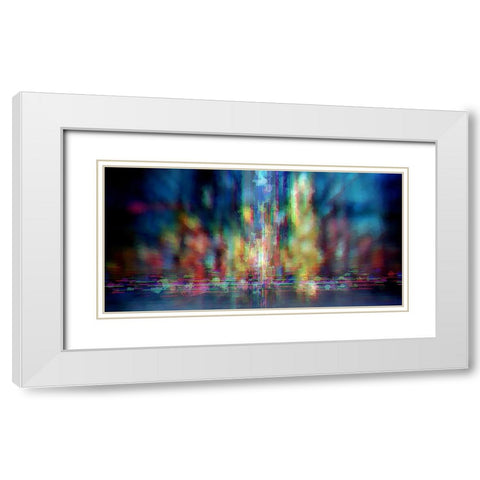Neon Jungle White Modern Wood Framed Art Print with Double Matting by Manlove, David