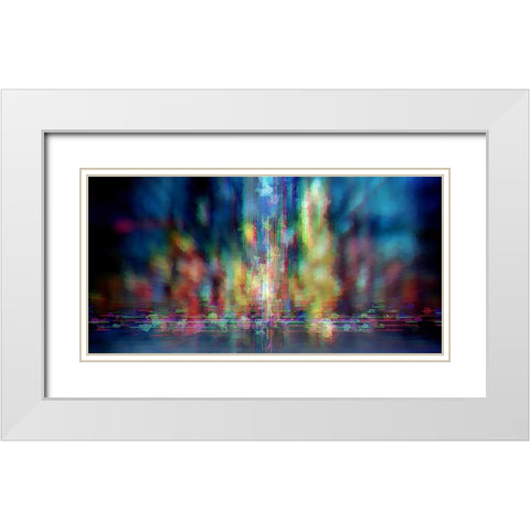 Neon Jungle White Modern Wood Framed Art Print with Double Matting by Manlove, David