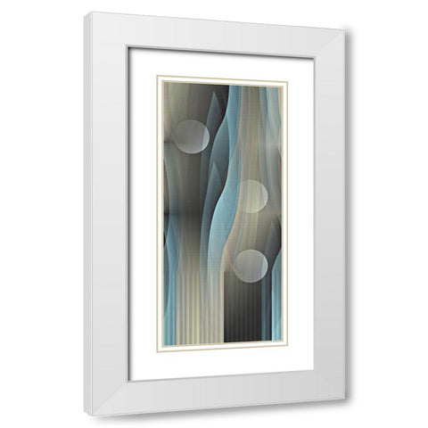 Macro Effervescence White Modern Wood Framed Art Print with Double Matting by Manlove, David