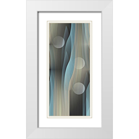 Macro Effervescence White Modern Wood Framed Art Print with Double Matting by Manlove, David