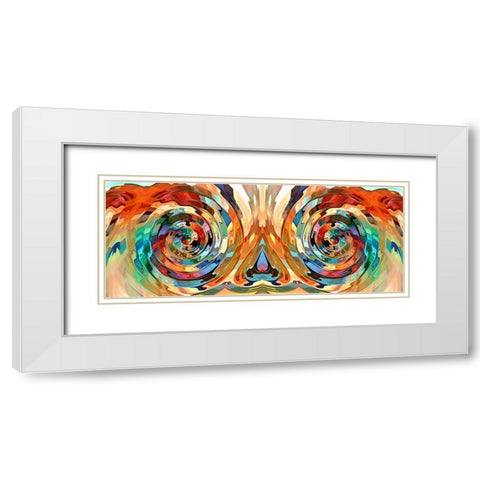 Minds Eyes White Modern Wood Framed Art Print with Double Matting by Manlove, David