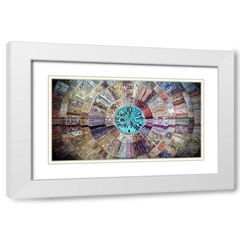 Fountain of Life White Modern Wood Framed Art Print with Double Matting by Manlove, David