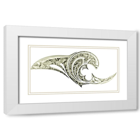 Alien Emergence Insignia White Modern Wood Framed Art Print with Double Matting by Manlove, David