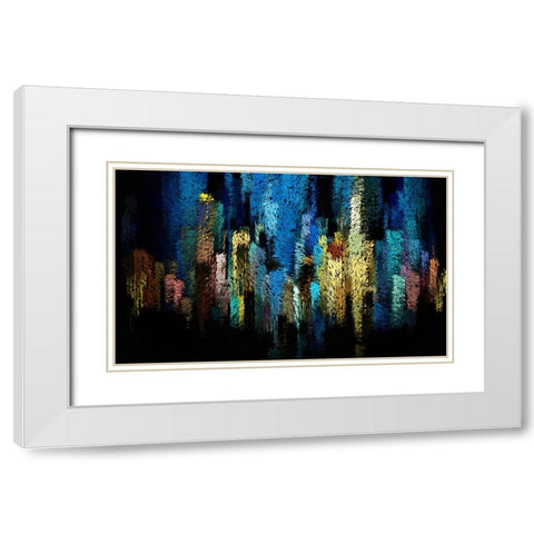 Atlantis White Modern Wood Framed Art Print with Double Matting by Manlove, David