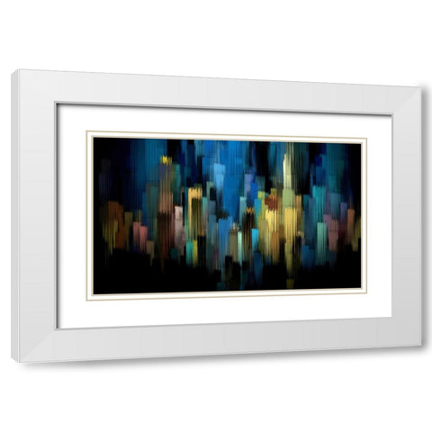 Spirits Rising 2 White Modern Wood Framed Art Print with Double Matting by Manlove, David
