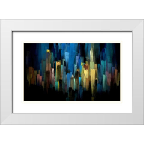 Spirits Rising 2 White Modern Wood Framed Art Print with Double Matting by Manlove, David