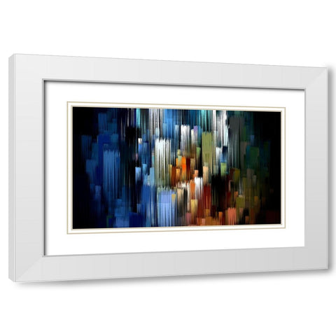 Spirits Rising 3 White Modern Wood Framed Art Print with Double Matting by Manlove, David