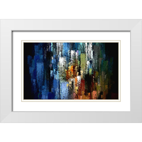 Urban Brush 2 White Modern Wood Framed Art Print with Double Matting by Manlove, David