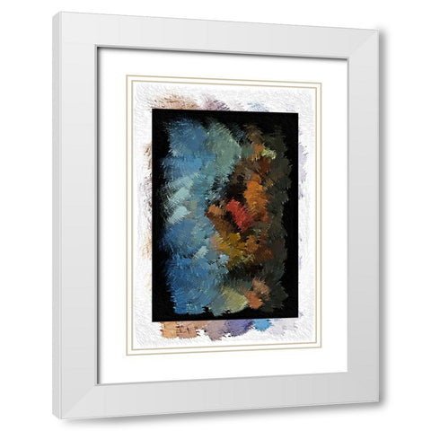 Illusion 1 White Modern Wood Framed Art Print with Double Matting by Manlove, David