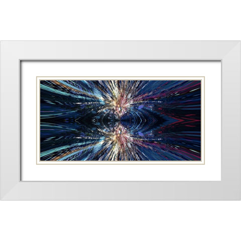 A Space Odyssey White Modern Wood Framed Art Print with Double Matting by Manlove, David