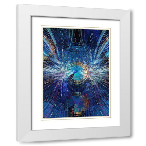 Bowmans Jupiter 2 White Modern Wood Framed Art Print with Double Matting by Manlove, David